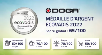 DOGA médaille d'argent ECOVADIS 2022