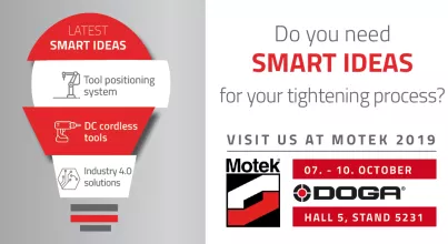 DOGA exhibits at the Motek show 2019