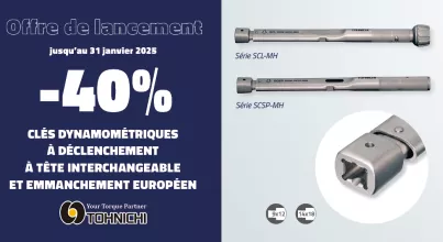 Offre de lancement clés Tohnichi à emmanchement européen