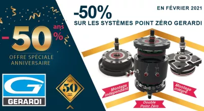 OFFRE SPÉCIALE GERARDI -50% sur les systèmes POINT ZÉRO en février 2021