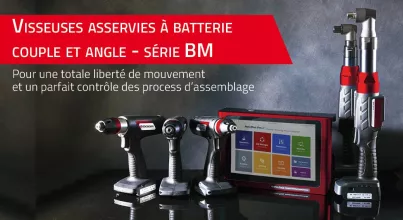 Visseuses asservies à batterie couple et angle - série BM