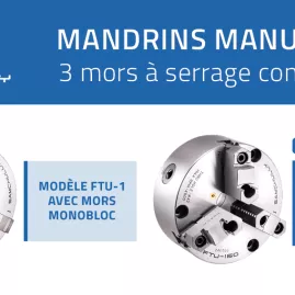 Mandrins de tours manuel FTU SAMCHULLY