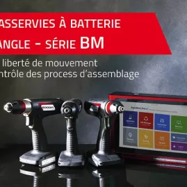 Visseuses asservies à batterie couple et angle - série BM